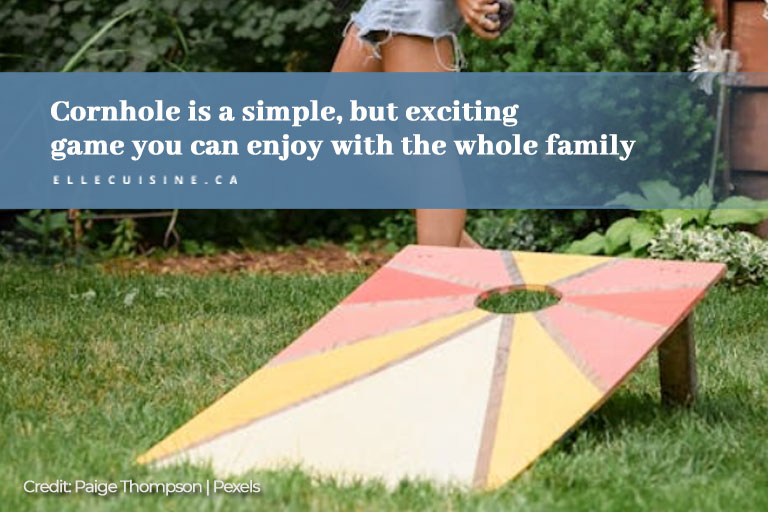 Cornhole is a simple but exciting game you can enjoy with the whole family