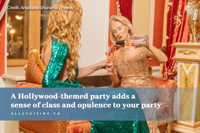 A Hollywood themed party adds a sense of class and opulence to your party